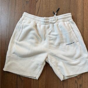 YoungLA Off-White Athletic Shorts